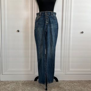 Cabi Dream Weaver high rise five button fly